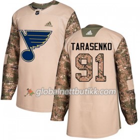 St. Louis Blues Hockeydrakt Vladimir Tarasenko 91 2017-2018 Camo Veterans Day Practice Adidas Authentic - Herre